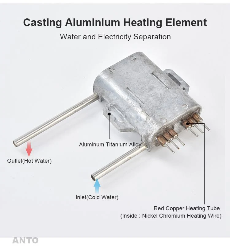 Hot Water Heating Element Casting Alumium Electric Water Heater Parts